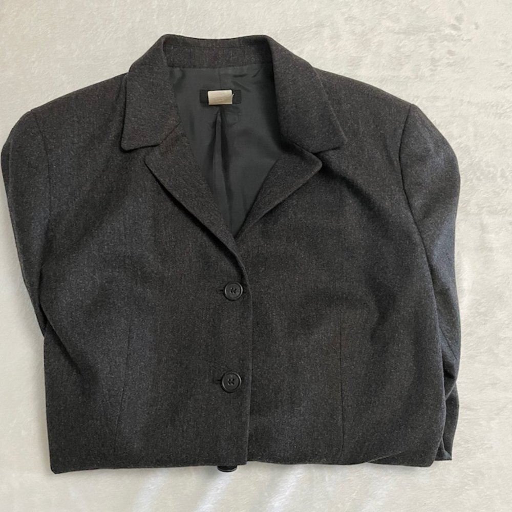Grey J. Crew Wool Blazer
